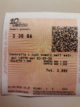 Stefanlotto - 10&lotto dal  3 settembre - CHIUSA CON VINCITA 710