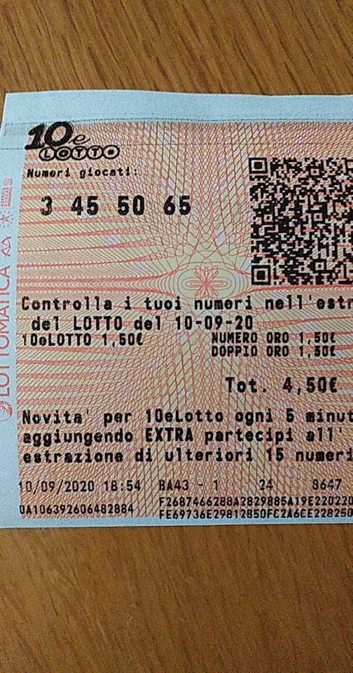 Stefanlotto - 10&lotto dal  10 settembre - Chiusa con vincita Mimma10
