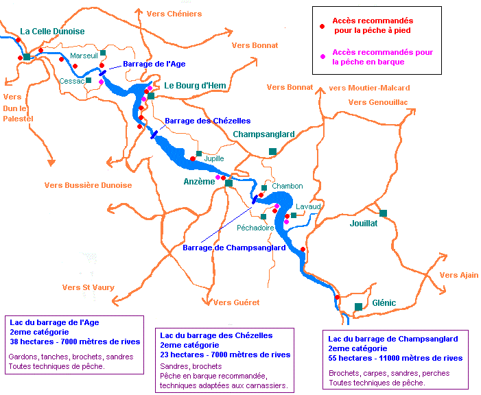 les 3 lacs (departrement de la creuse) Accesp10