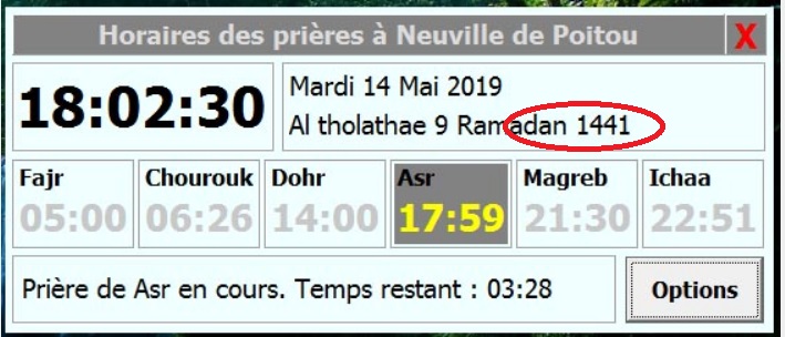 Calculateur des heures de prière. - Page 2 Priere11