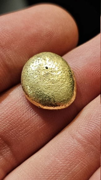 Lingot cassant avec or pur et refonte bijoux 20230510