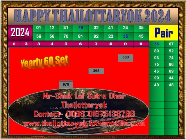 Mr-Shuk Lal Lotto 100% Win Free 01-03-2024 - Page 7 Yearly13