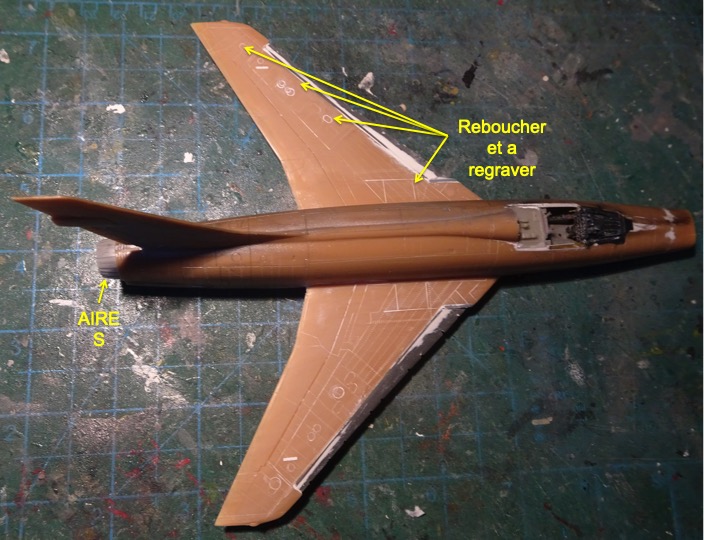 F-100D Revell & ESCI - The Hun au soixante douze. Dessus11