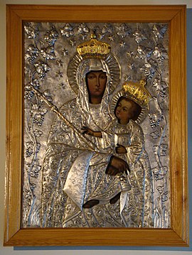  Ntra. Sra. de Podkamieńska -  Virgen del Rosario con cuatro santos dominicos, S. XVIII 270px-11