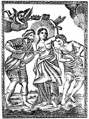 Santa Águeda o Agata de Catania /  Oración , s. XVIII Agata_10