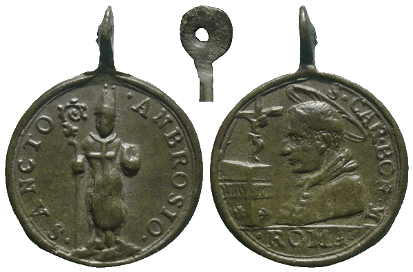 Las MEDALLAS de San CARLOS BORROMEO. SIGLOS XVI- XVII- XVIII. Apuntes iconográficos. Ambros10