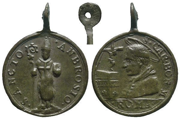 Las  MEDALLAS de San CARLOS BORROMEO. SIGLOS XVI- XVII- XVIII. Apuntes iconográficos. Ambros10