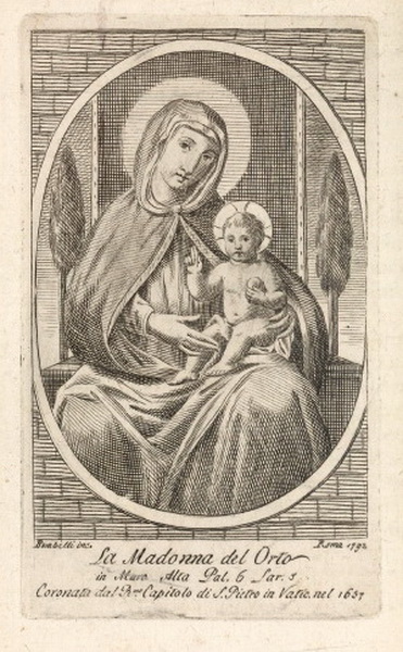 S. Francisco de Asís / Madonna del Horto s. XVII  Bombel10
