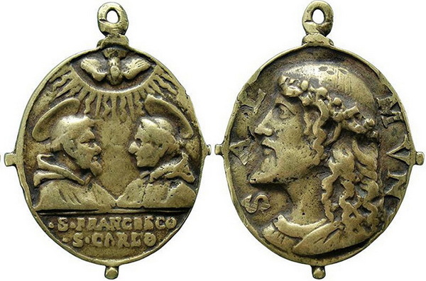 Las  MEDALLAS de San CARLOS BORROMEO. SIGLOS XVI- XVII- XVIII. Apuntes iconográficos. Insvla12