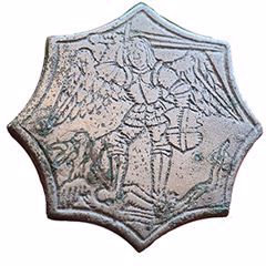 Medalla figurada  San Miguel Arcángel . S. XVII San_mi12