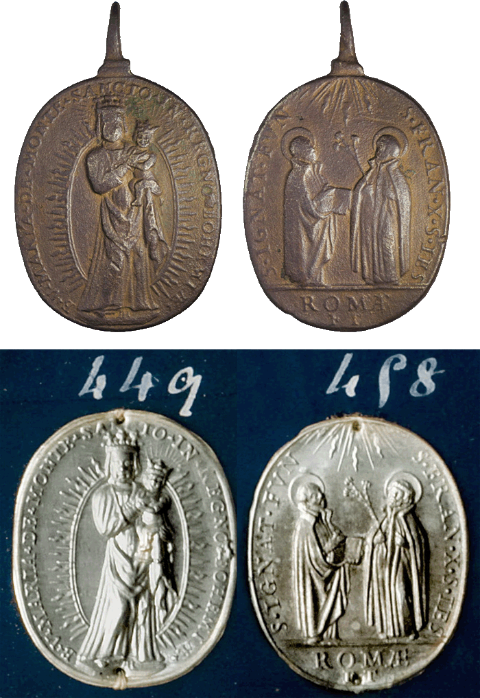 Virgen de Monte Santo de Bohemia ( Svatá Hora) A.H/ San Ignacio de Loyola y San Francisco Javier, F.T., S.XVII - (MAM) ( R.M. SXVII-O561)  Urobor12