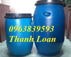 Cc thùng phuy nhựa đựng hóa chất - thùng phuy nhựa 120L giá cạnh tranh  811