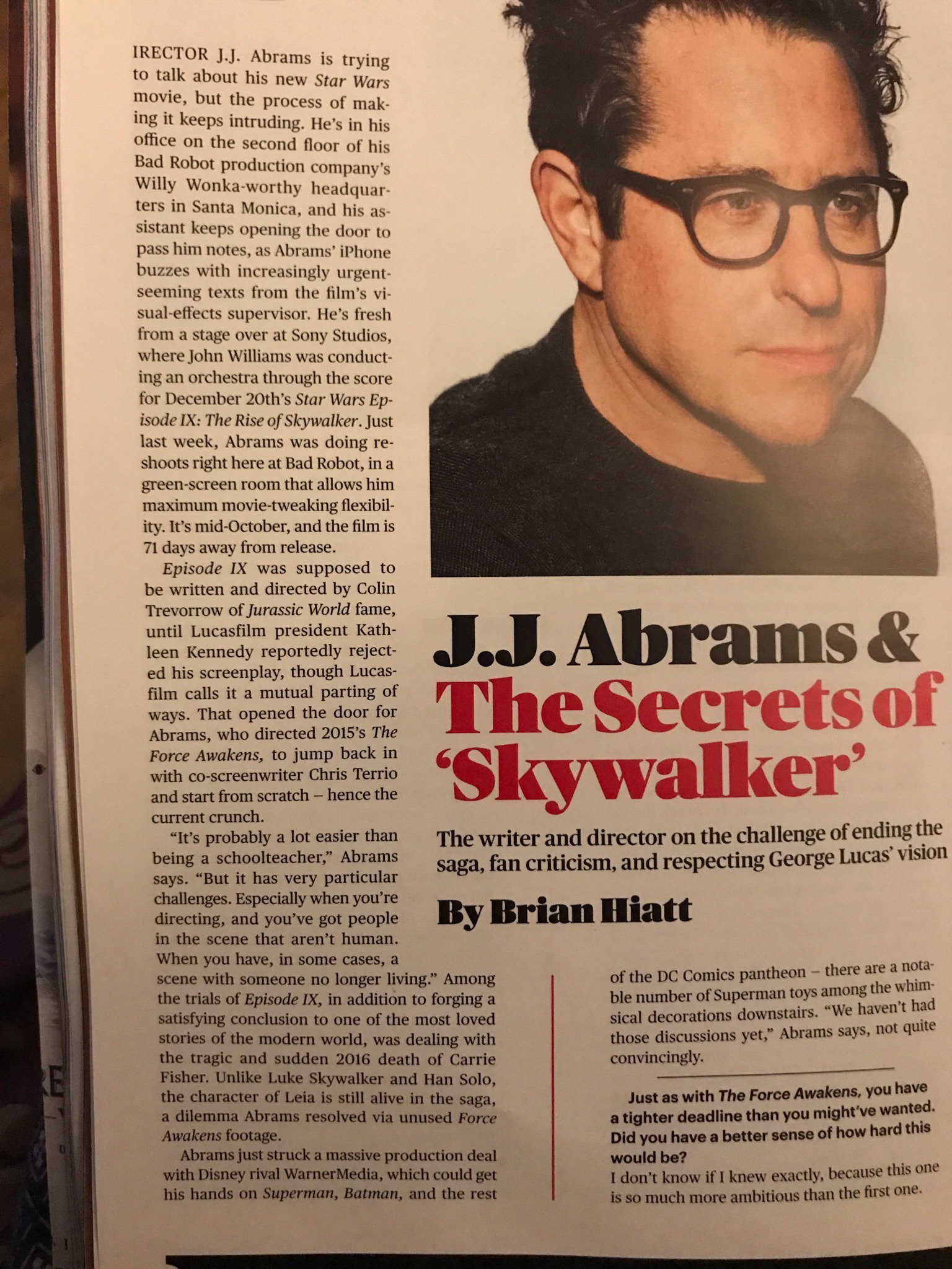 Episode IX: The Rise of Skywalker Press Tour & Interviews - Page 14 Star_100