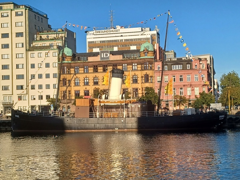 Schiffe im Hafen von Malmö und Kopenhagen. 20230953