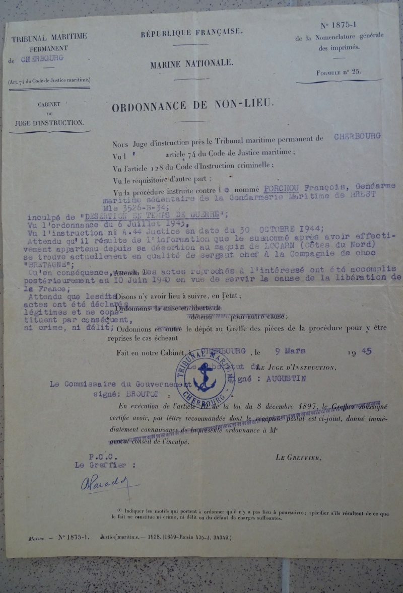 Gendarme à la libération en septembre 1944 Dsc01710