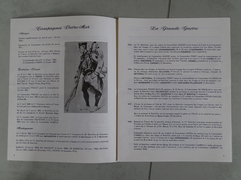 Historiques de régiments (5ème RI, BCA, chasseur etc...) a clôturer  Livres40