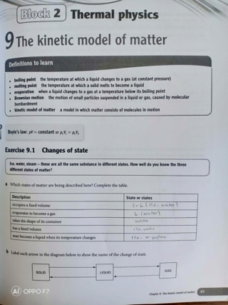 Revision on kinetic model of matter Img20173