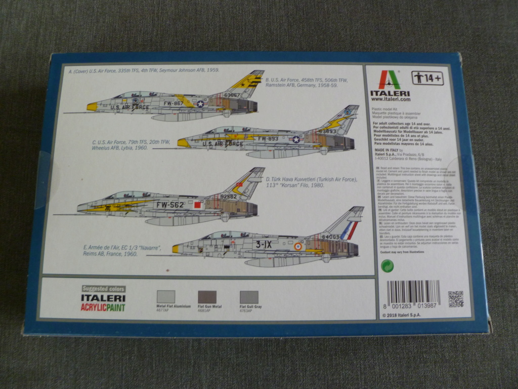 [ITALERI] NORTH AMERICAN F-100F SUPER SABRE 1/72ème Réf 1398 P1160642