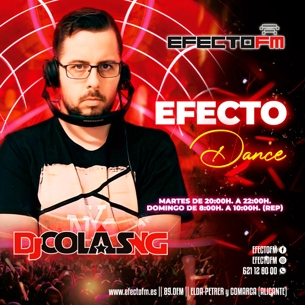 EFECTO DANCE con Dj Colás NG en EFECTO FM Flyer_13