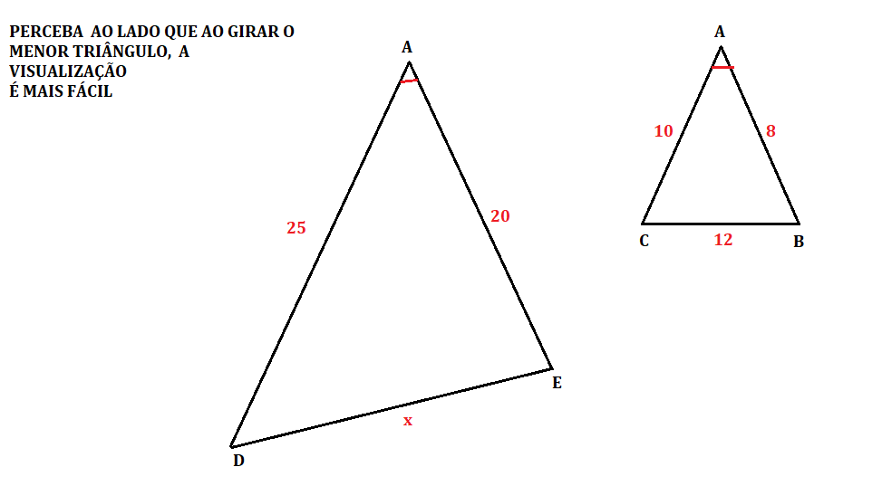 Geometria Plana - semelhança de triângulos. 11210