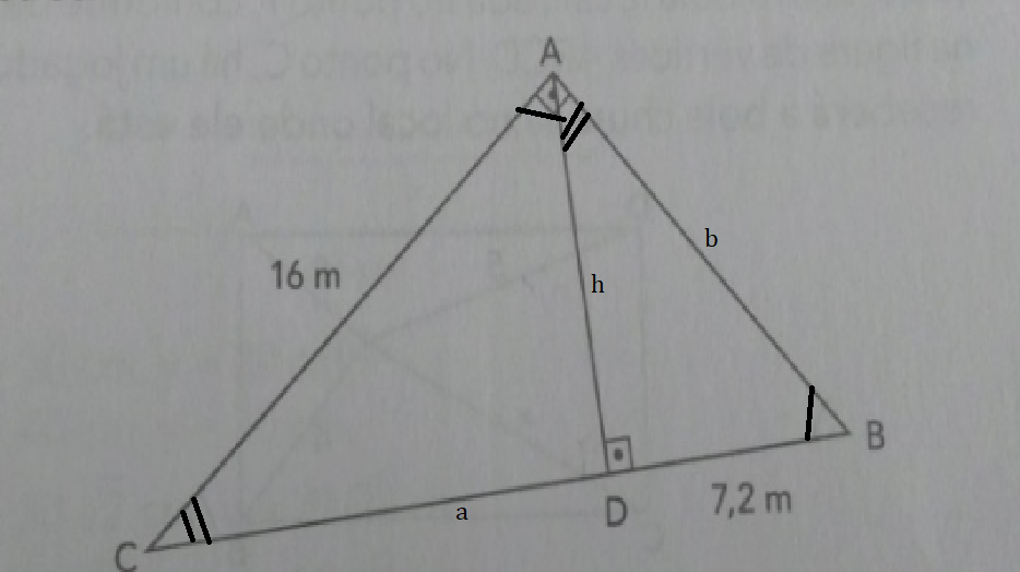 Relações métricas no triângulo retângulo. Sem_t105