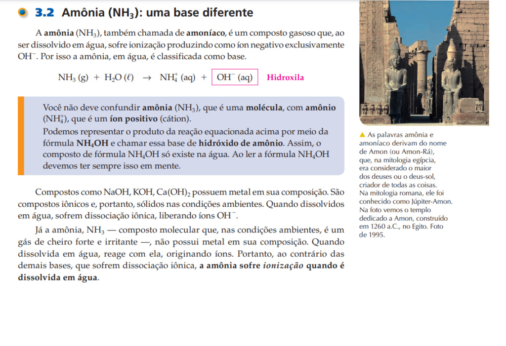 O hidróxido de amônio é covalente ou iônico? Sem_t128