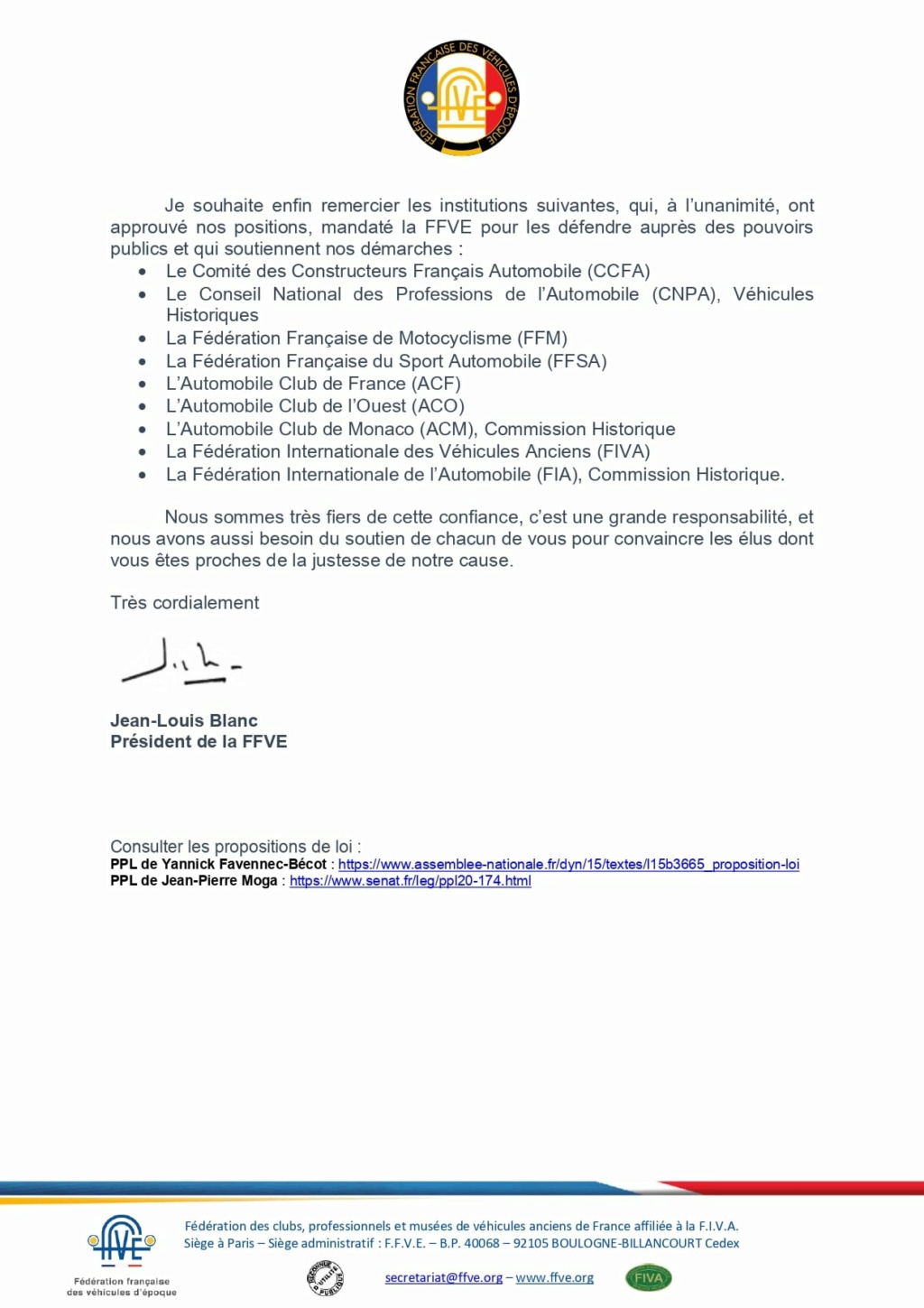 lettre de la FFVE en date du 3 février 2021 Lettre12