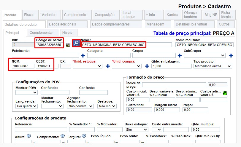 ATENDE SMART - Atualização 15/09/2022 - 15º Item - Implementada a pesquisa do GTIN registrados no Cadastro Nacional de Produtos Scree410