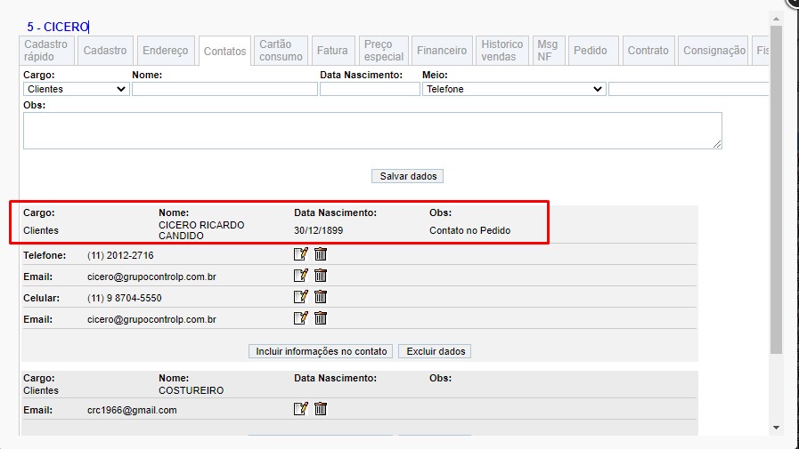 ATENDE SMART - Atualização 17/04/2023 - 7º Item - Implementação da impressão da informação "Observação:" do cadastro do contato no Pedido 1 Scree435