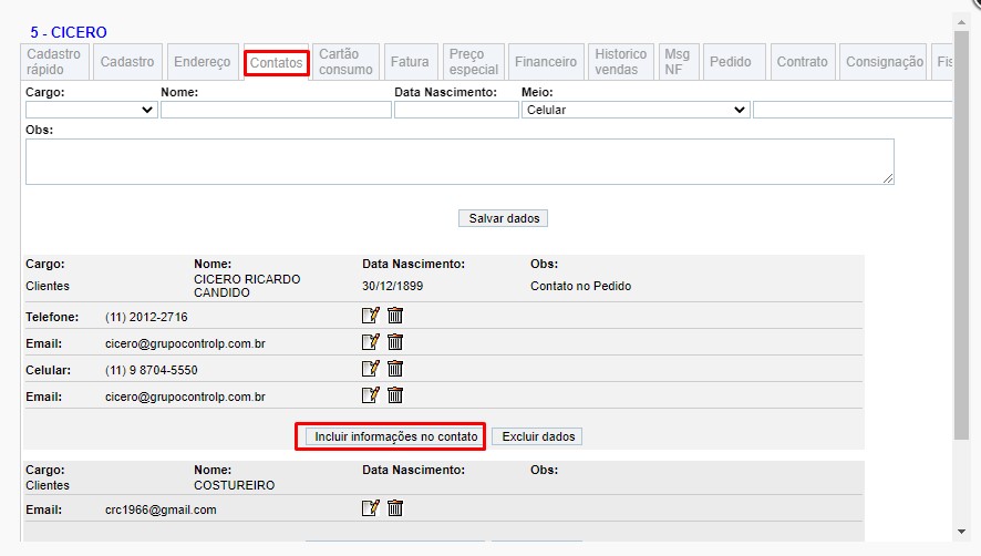 ATENDE SMART - Atualização 17/04/2023 - 9º Item - Mudança na label  "Novo contato" para "Incluir informações no contato" Scree446