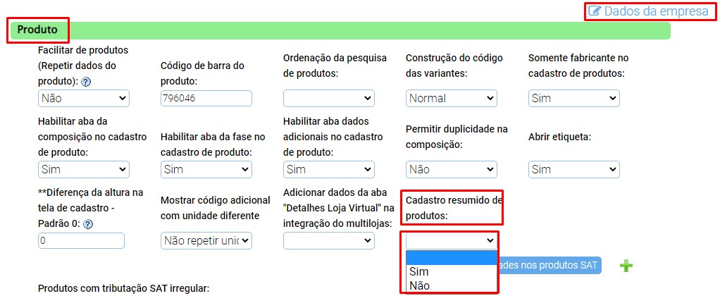 ATENDE SMART - Atualização 17/04/2023 - 12º Item - Implementação do Cadastro Rápido de Produtos Scree451