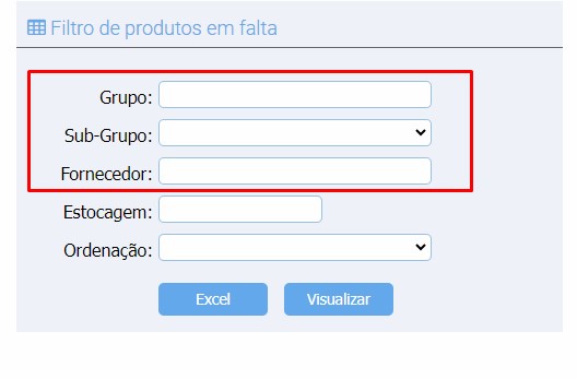 ATENDE SMART - Atualização 21/08/2023 - 9º Item - Implementação de novos filtros no relatório de PRODUTOS EM FALTA Scree502