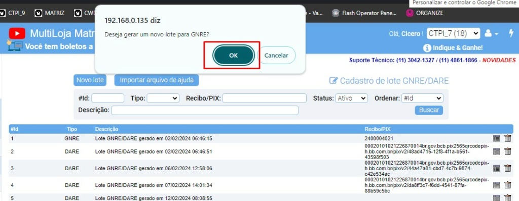 scree515 ATENDE SMART - Atualização 27/02/2024 - 4º Item - Novo módulo GNRE/DARE - Instruções para gerar GNRE