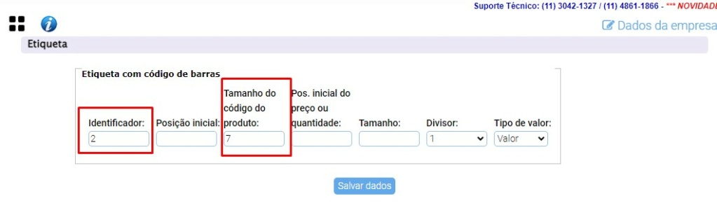 ATENDE SMART - Atualização 27/02/2024 - 20º Item - Implementada uma rotina para facilitar e padronizar o cadastro de produtos de balanças Scree565