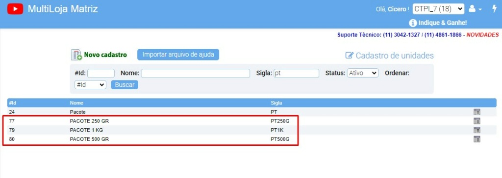 scree614 ATENDESMART: Orientação para cadastro de variação c/ Fracionamento