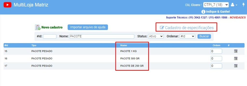 scree617 ATENDESMART: Orientação para cadastro de variação c/ Fracionamento