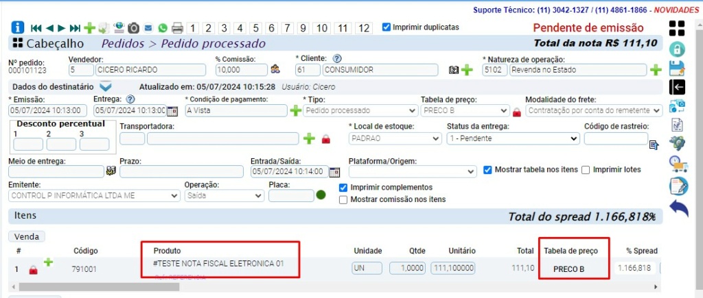 ATENDE SMART - RASCUNHO - 5º Item - Implementado novo filtro no relatõrio de Vendas por Período, "TABELA DE PREÇO" Scree646
