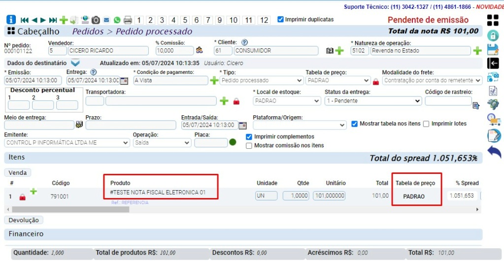 ATENDE SMART - RASCUNHO - 5º Item - Implementado novo filtro no relatõrio de Vendas por Período, "TABELA DE PREÇO" Scree648