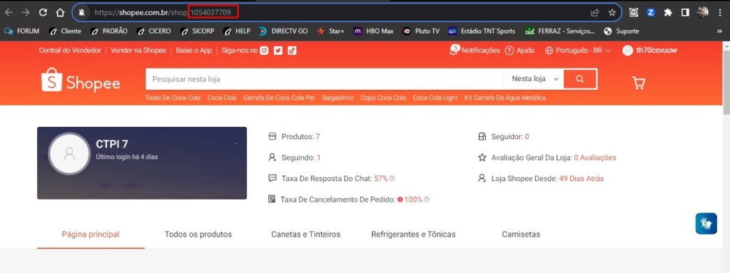 ATENDESMART: Parametrizar Integração SHOPEE Scree735