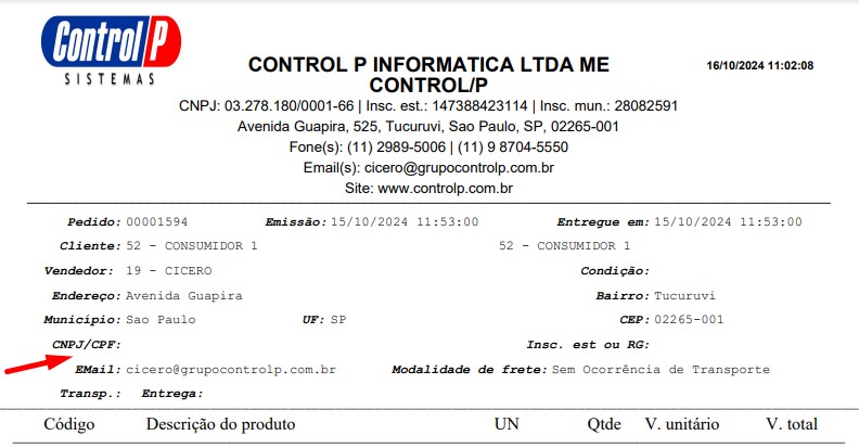 scree867 Atualização ATENDESMART – 28/11/2024 – 3º Item – Implementado novo parâmetro "Mostrar telefones do cliente na impressão do pedido/nota/serviço/orçamento"