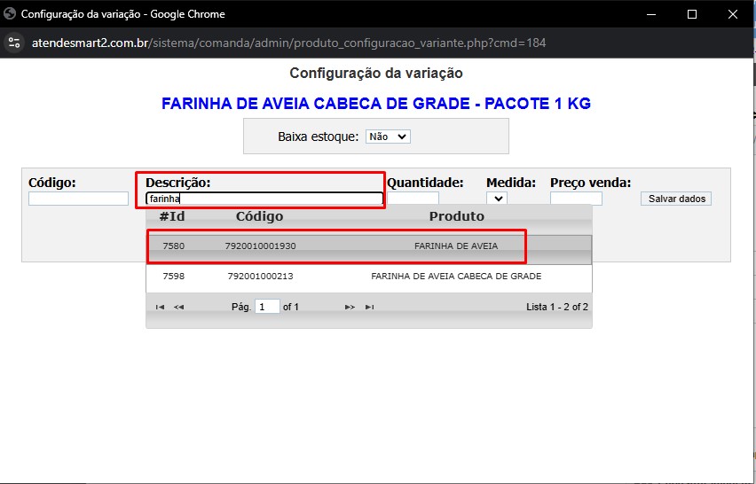 RASCUNHO: Implementação de Composição para Variações Scree905
