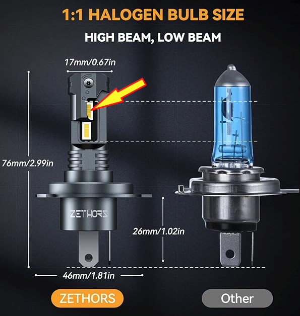 Ampoules led H4 + Batterie gel H410