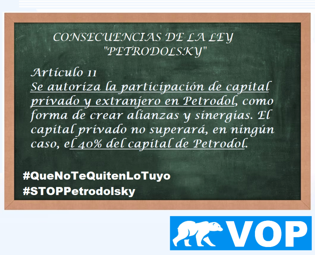 [VOP] El VOP pone en marcha la campaña informativa #StopPetrodolsky Stoppe14