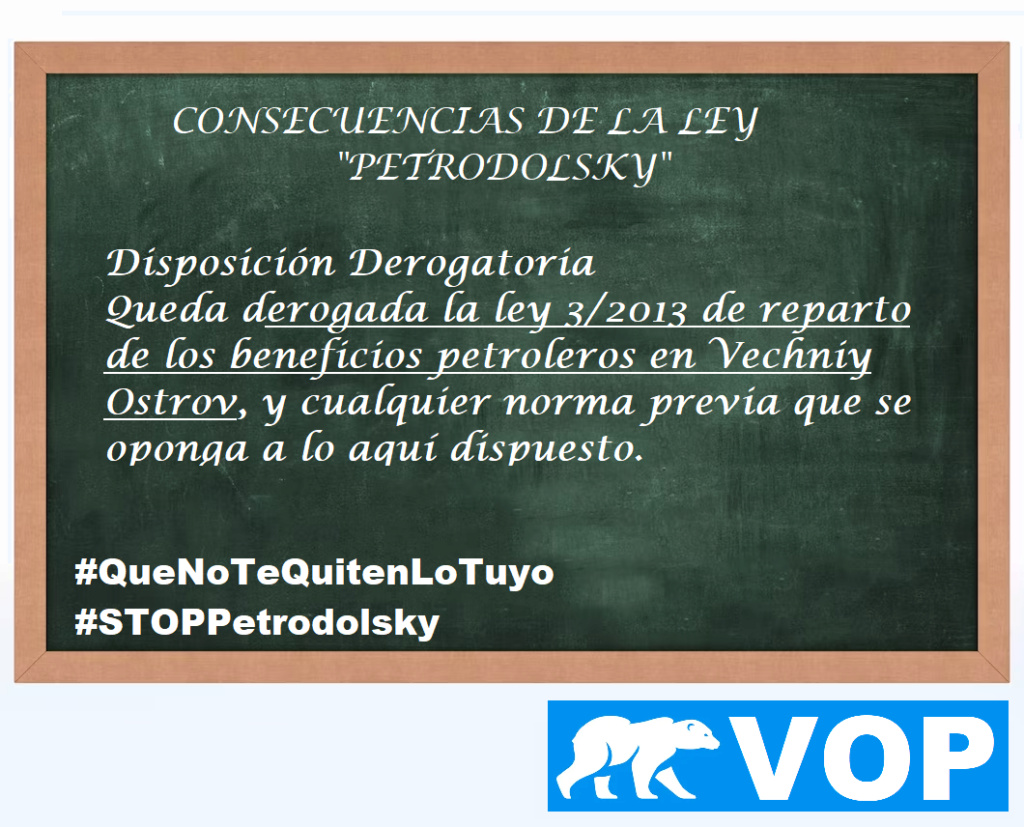 [VOP] El VOP pone en marcha la campaña informativa #StopPetrodolsky Stoppe15