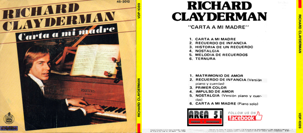 RICHARD CLAYDERMAN - CARTA A MI MADRE (1979) Richar10