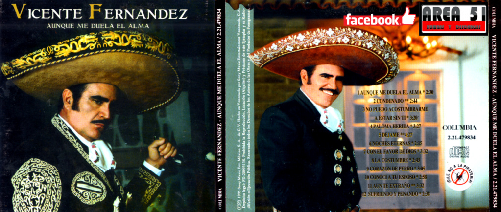 VICENTE FERNANDEZ - AUNQUE ME DUELA EL ALMA (1995) Vicent12
