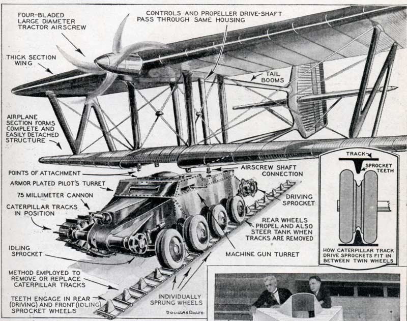 Projets de chars volants des années 30 70441210