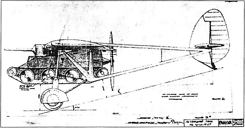 Projets de chars volants des années 1930 et 40 Rafnik11