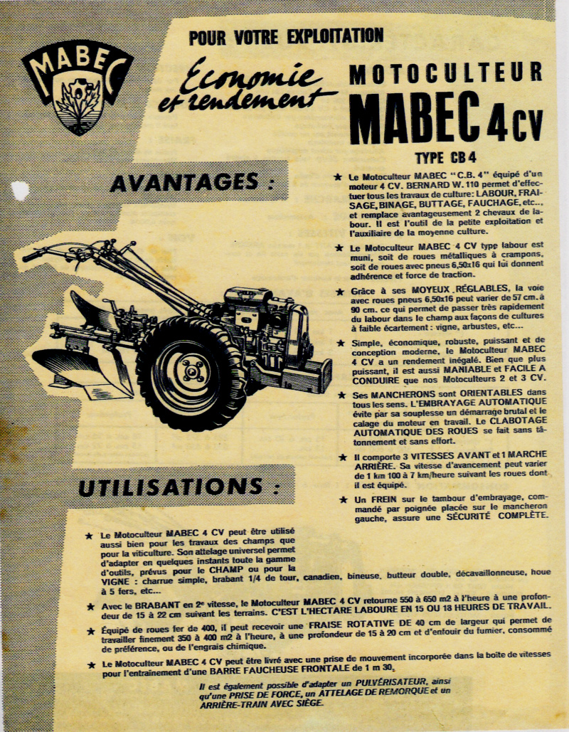 motoculteur - Identification motoculteur MABEC Projet15