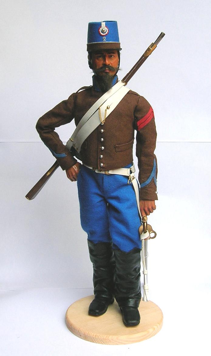 Cavalier du 2e Hussards, Algérie 1845 2ehuss10